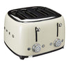 Smeg 4 Slot Toaster Cream TSF03 CRUS