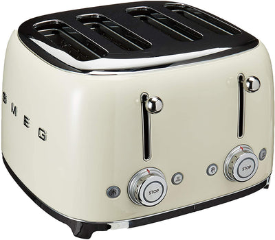 Smeg 4 Slot Toaster Cream TSF03 CRUS