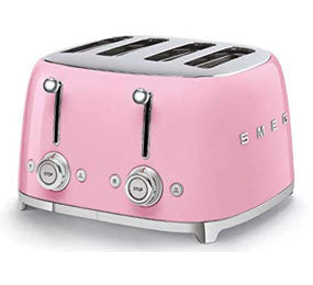 Smeg 4 Slot Toaster Pink TSF03 PKUS