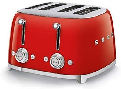 Smeg 4 Slot Toaster Red TSF03 RDUS