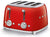 Smeg 4 Slot Toaster Red TSF03 RDUS