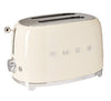 Smeg TSF01CRUS 50's Retro Style Aesthetic 2 Slice Toaster, Cream